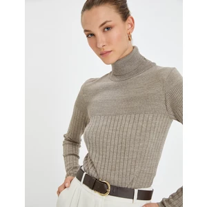 Triko Boğazlı Kazak Dokulu Akrilik