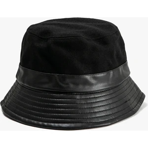 Bucket Şapka Deri Görünüm Detaylı