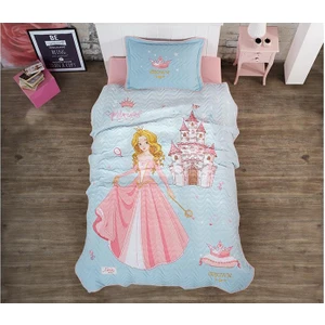 Ranforce Yatak Örtüsü Tek Kişilik Crown V1 Pembe