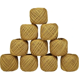 Sarı Jüt Iplik 5 Adet 500 Gram Hasır Ip Kırnap Ip Doğal Ip Çuval Ip