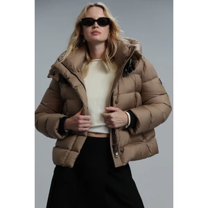 Rose Kaz Tüyü Kadın Mont Siyah