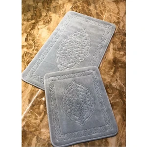 Madame Clean 2li Pamuklu Banyo Paspas Seti Osmanlı Desen Gri