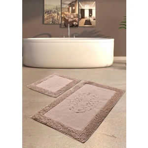 Madame Clean Cotton Special 2'li Osmanlı Desen Pamuklu Klozet Takımı Pudra