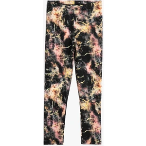 Tayt Beli Lastikli Soyut Desenli