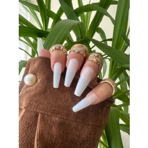 SYBELLE KOZMETİK 20 Adet Naturel Balerin Takma Tırnak