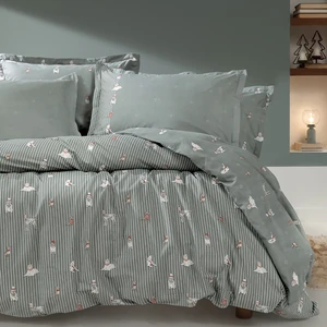 Samba Çift Kişilik %100 Pamuk Ranforce Nevresim Takımı - Adaçayı