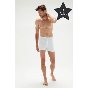 Erdem İç Giyim Erdem 3'lü Beyaz Penye Boxer 1400