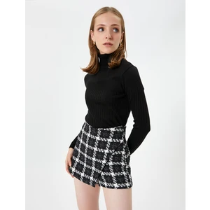 Triko Boğazlı Kazak Dokulu Akrilik