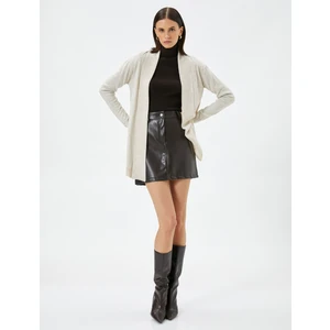 Oversize Triko Hırka Şal Yaka