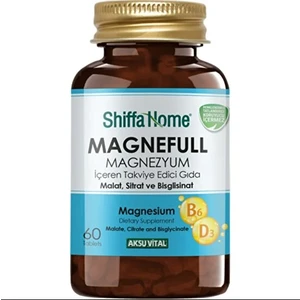 Aksu Vital Shiffa Home Magnezyum Malat Sitrat Bisglisinat 60 Tablet
