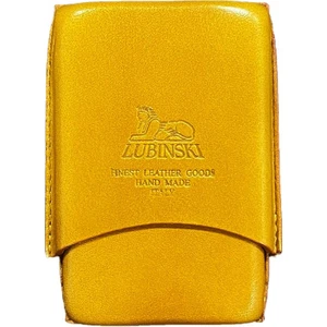 Italy Deri Toscanello Düz Taba 4'lü Puro Kılıfı