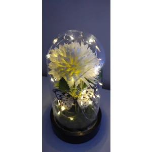 Kasımpatı Lotuss Kelebek Buketi Çiçekli Fanus Sevgiliye Hediye Işıklı Hediyelikler 24 Kasım