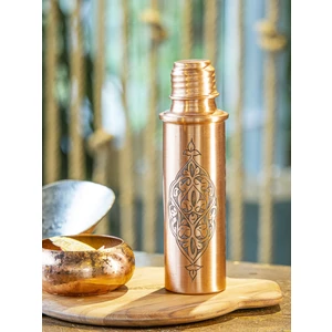 Bakır Concept Bakır Matara İşlemeli Büyük Boy Mat Bakır Renk