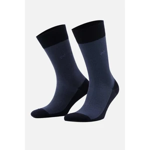 Erkek Merserize Tekli Lacivert Yazlık Soket Çorap - M-67001-L