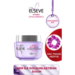 L'oréal Paris Elseve Hydra [hyaluronic] 72 Saat Nem ile Dolgunlaştıran Maske 300 ml + Saç Tokası