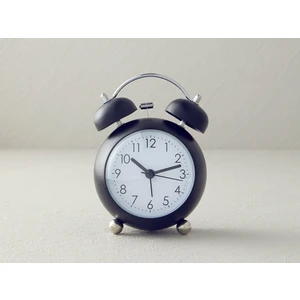 English Home Chelsy Metal Masa Saati 9X6.4X12,8 cm Siyah