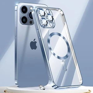 iPhone 15 Pro Max Kılıf Kamera Lens ve Hoparlör Toz Korumalı Magsafe Şarj Özellikli Esnek Silikon