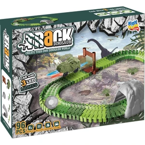 Kayyum Oyuncak Dinosour Tracks 96 Parça Dinozor Temalı Hareketli Raylar Dinozor Araçlı