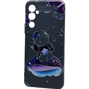 Tecno Pova Neo 2 Kılıf Bebek Astronot Desenli Siyah Kapak Korumalı Kılıf