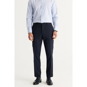 ALTINYILDIZ CLASSICS Erkek Lacivert Comfort Fit Rahat Kesim Beli Lastikli Desenli Esnek Pantolon