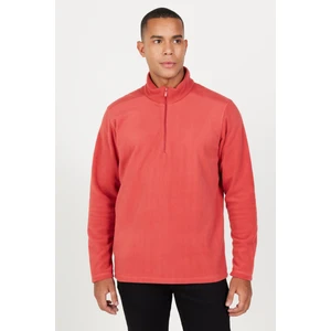 Altınyıldız Classics Erkek Mercan Anti-Pilling Tüylenme Yapmayan Standart Fit Dik Yaka Polar Sweatshirt