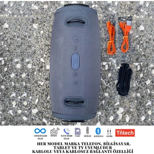 Xtreme3 Bluetooth Hoparlör - Güçlü Bas, 15 Saat Çalma Süresi ve Çoklu Bağlantı Seçenekleri