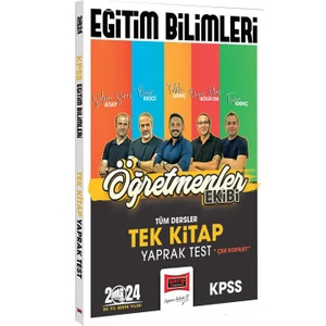 Yargı Yayınevi 2024 KPSS Eğitim Bilimleri Öğretmenler Ekibi Tek Kitap Tüm Dersler Yaprak Test