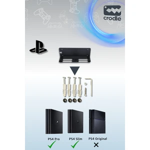 Playstation 4 Duvar Standı Yerden Tasarruf Rahat Hava Akışı Gaming Aksesuar Konsol Tutacağı