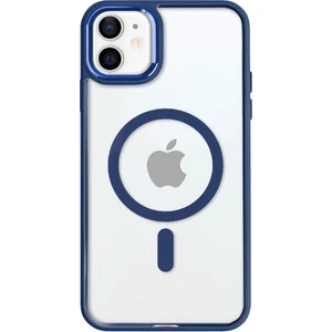 iPhone 11 Lüks Magsafe Kablosuz Şarj Mıknatıslı Lacivert Renkli Kılıf