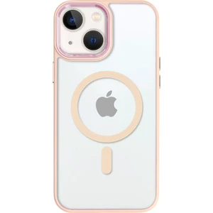 iPhone 14 Lüks Magsafe Kablosuz Şarj Mıknatıslı Pembe Renkli Kılıf