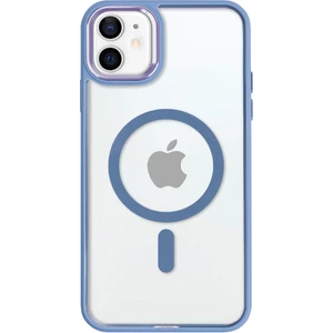 iPhone 11 Lüks Magsafe Kablosuz Şarj Mıknatıslı Mavi Renkli Kılıf