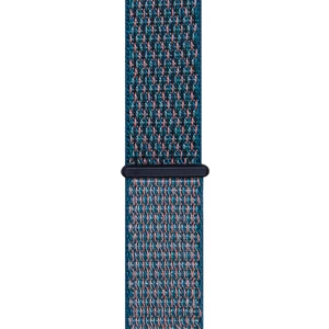 Watch Tüm Modeller Uyumlu Cırt Cırtlı Ayarlanabilir Bez Mavi-Pembe Kordon 38 40 41 mm