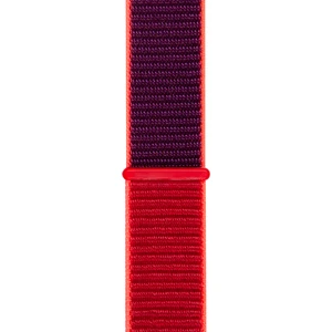 Watch Tüm Modeller Uyumlu Cırt Cırtlı Ayarlanabilir Bez Kırmızı Mor Kordon 38 40 41 mm