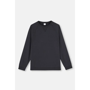Füme Ribana Detaylı Bis Yaka Everfresh Sweatshırt