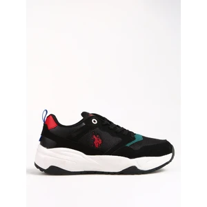 U.S. Polo Assn. Siyah Erkek Sneaker 3W Senseı 3pr