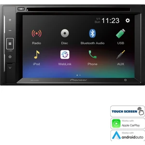 Double Teyp 6.2 4X50W Carplay Bt/dvd/usb/fm/aux Pıoneer AVH-A240BT