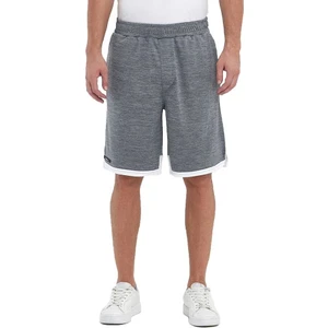 File Şeritli Jakaralı Polyester Erkek Spor Şort