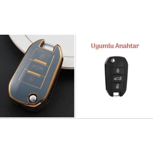 Şenyıldız Aksesuar Opel Grandland x Crosland x Vvivaro Corsa F Sustalı Anahtar Koruma Kılıfı