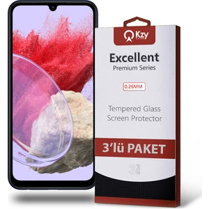 Kzy Samsung Galaxy M34 ile Uyumlu Temperli Ekran Koruyucu Kırılmaz Cam Ekonomik 3'lü Paket