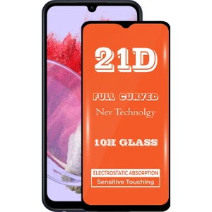 Kzy Samsung Galaxy M34 ile Uyumlu Tam Kaplayan 21D Temperli Ekran Koruyucu Cam