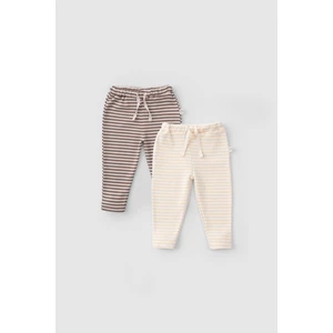 Little Gusto 2'li Organik Pamuk Bebek Pantolonu Playtime