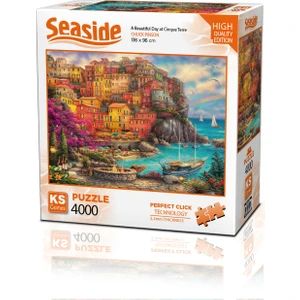 KS Games A Beautiful Day At Cinque Terre 4000 Parça Puzzle