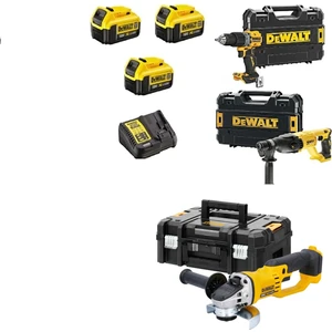 DCD805NT Darbeli Vidalama ( 90 Nm )+DCH133NT Kırıcı Delici ( 2.6 J )+DCG412NT Taşlama (125 mm )+3X4AH Akü + 1 Adet Dolum Cihazı