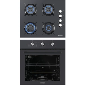 Antrasit 2'li Ankastre Cam Set ((Mt) + Ko-40TAHDF)