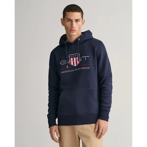 Erkek Lacivert Regular Fit Kapüşonlu Logolu Sweatshirt 2047082.433