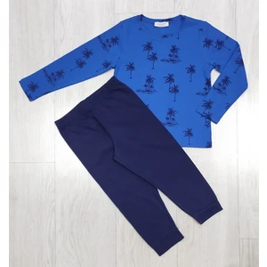 Macawı M1378 Palmiyeli Pijama Takımı (3A-7A)
