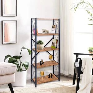 Rmd Shop London 5 Raflı Metal Ayaklı Dekoratif Kitaplık Düzenleyici