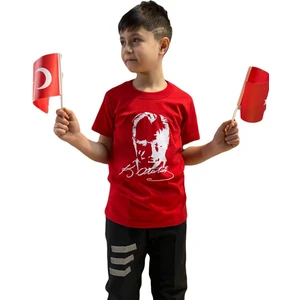 Bertuğ İş Elbiseleri Atatürk Baskılı Çocuk Tişört