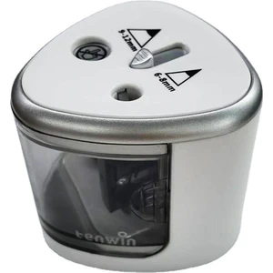 Kalın ve Ince Çift Delikli Elektrikli Kalemtıraş Kırtasiye (Yurt Dışından)