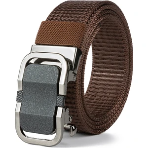 Sınır Ötesi En Kemer Erkek Dişsiz Otomatik Toka Naylon Açık Rahat Çabuk Kuruyan Dokuma Pantolon Kemeri Tek Parça Dropshipping (Yurt Dışından)